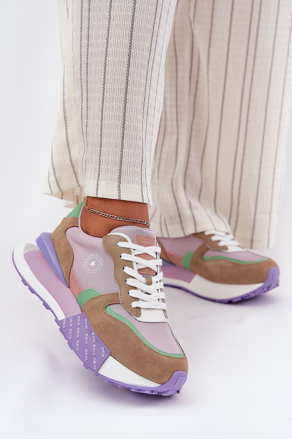 Velzora Suede Texture Sneakers
