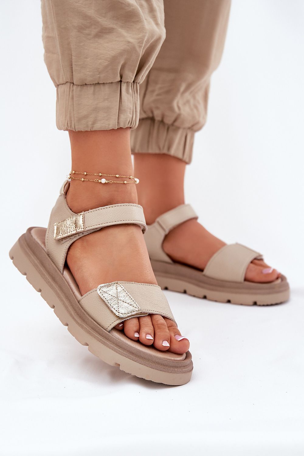 Lirasha Leather Platform Sandals