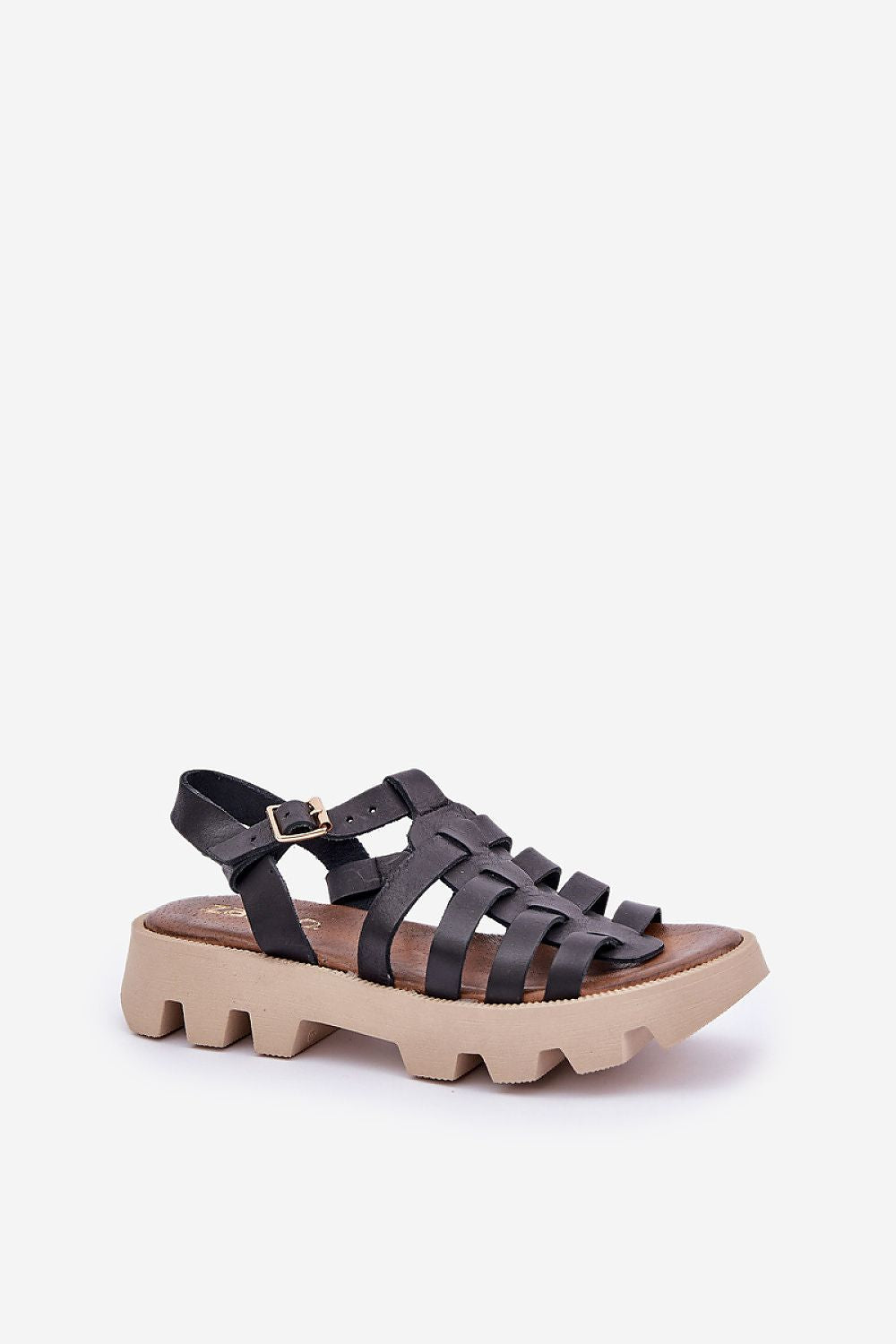 Rovenne Studded Platform Leather Sandals