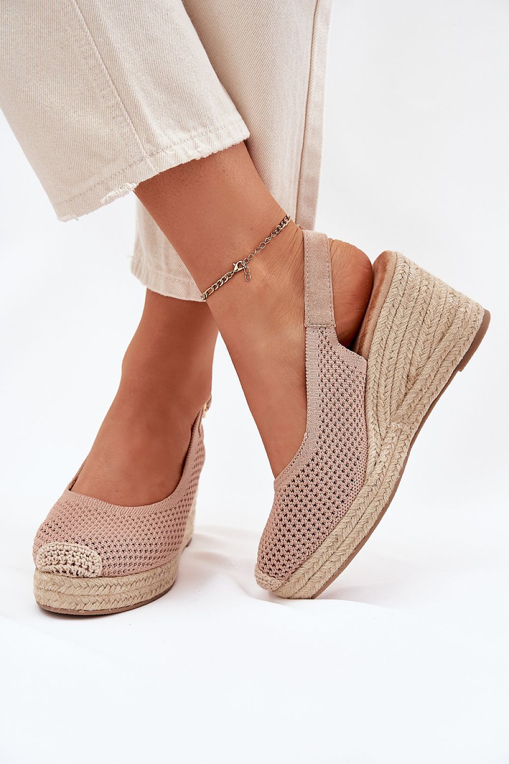 Liravine Braided Wedge-Toe Sandals