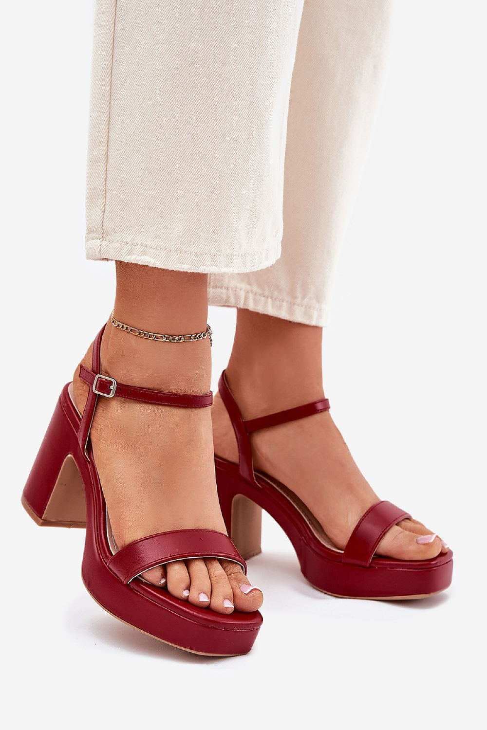 Zafirelle Block-Heel Evening Sandals