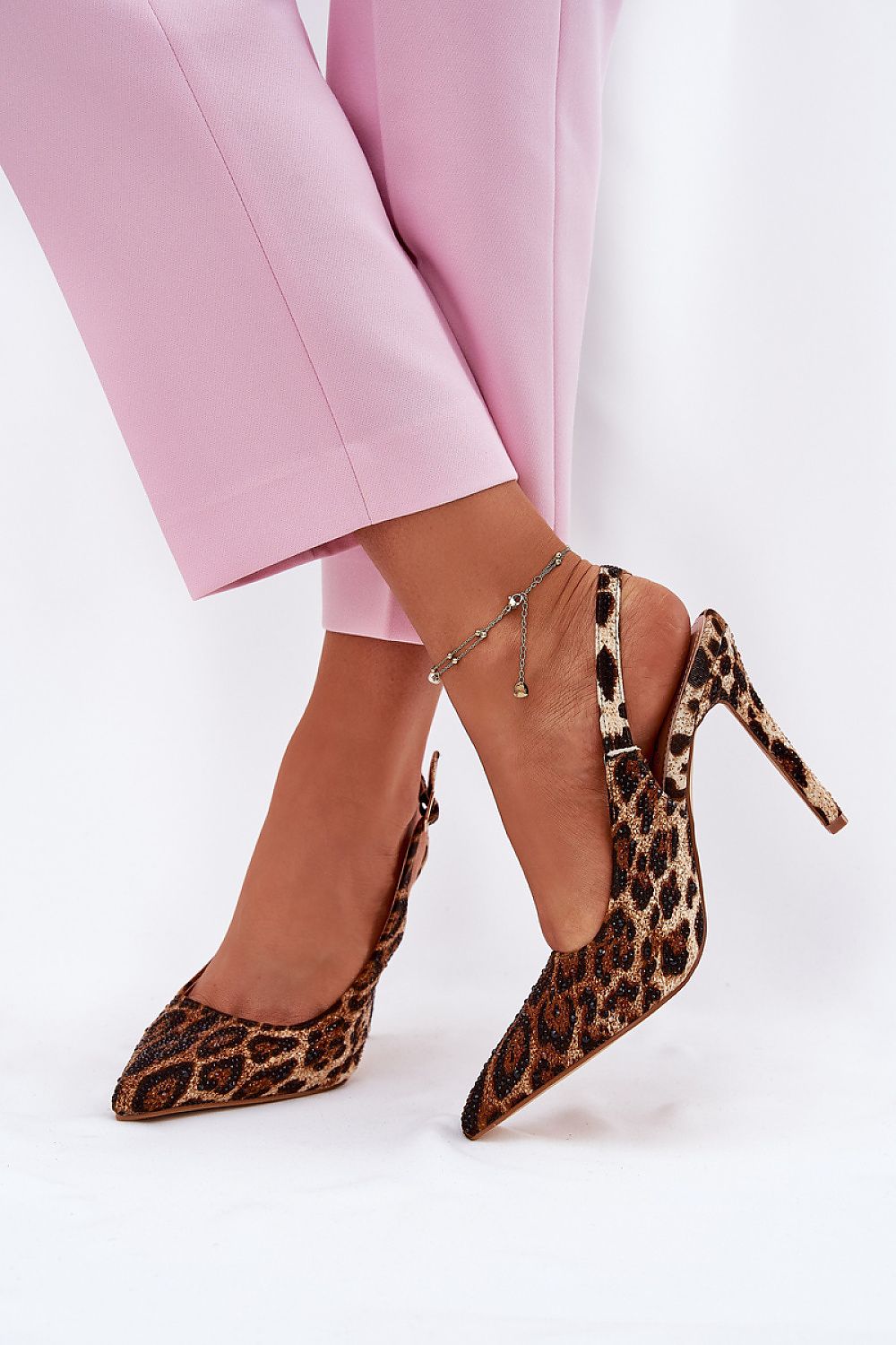 Noravelle Pointed-Toe Embellished Sandals