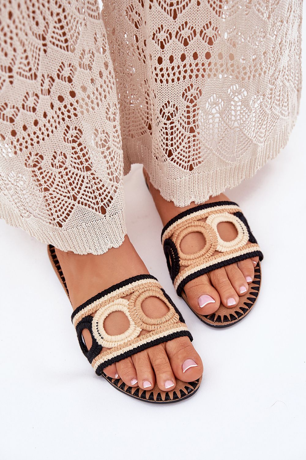 Lurevana Crochet Flat Summer Flip-Flops