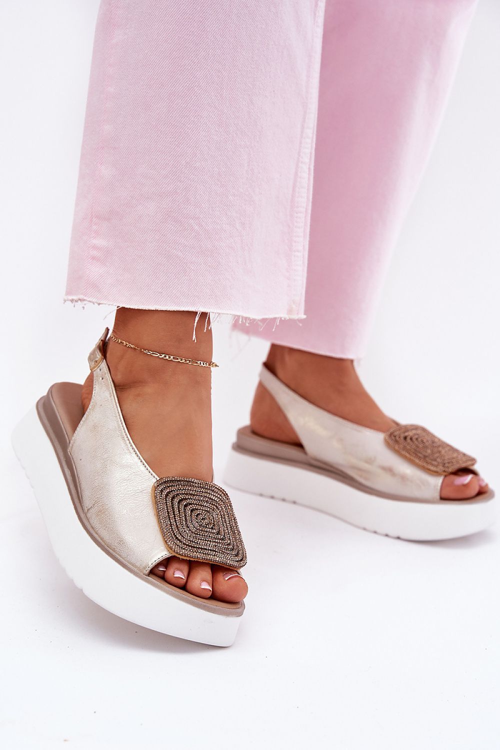 Marvielle Leather Platform Sandals