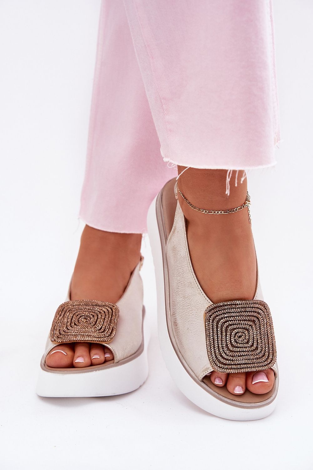 Marvielle Leather Platform Sandals