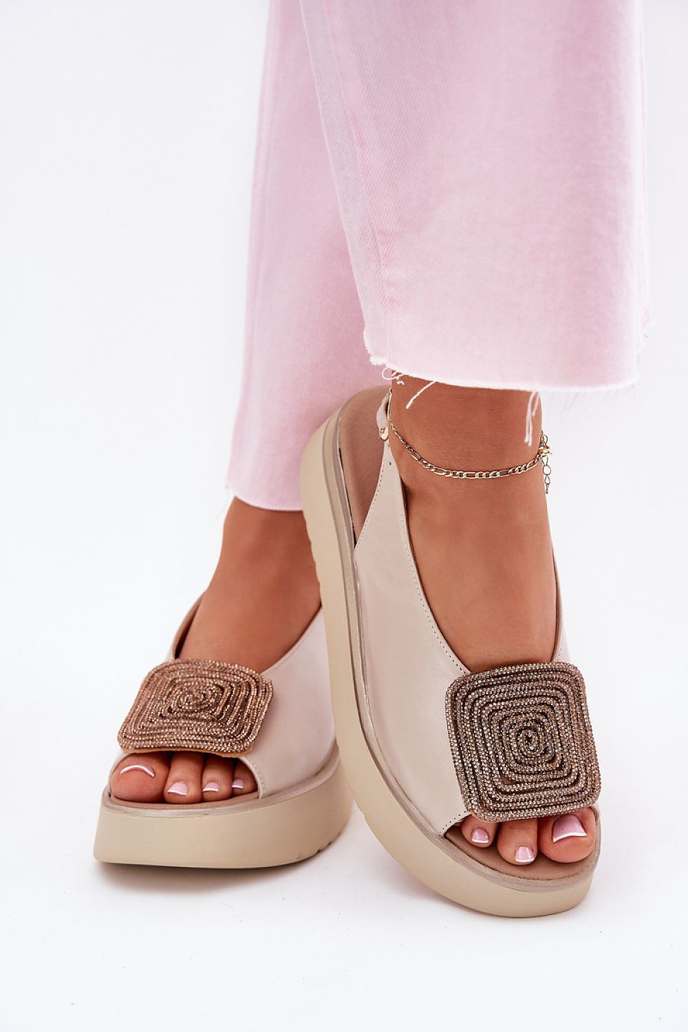 Marvielle Leather Platform Sandals