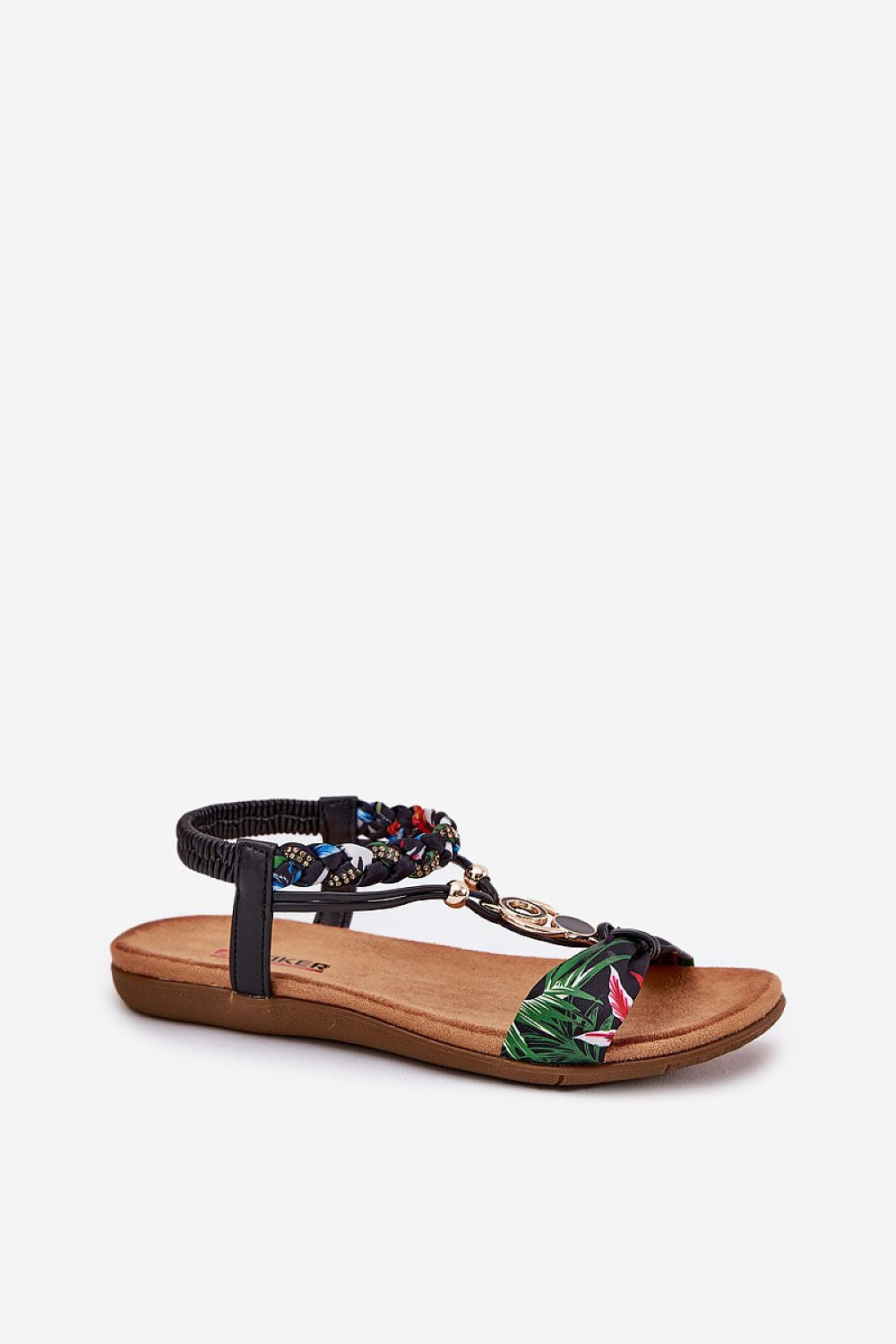 Zirelline Braided Zircon Accent Sandals
