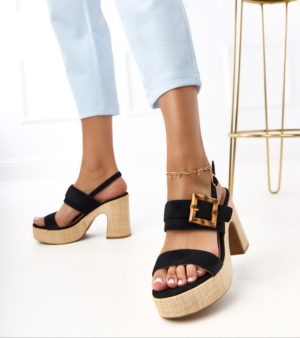 Aurellise Suede Heel Sandals