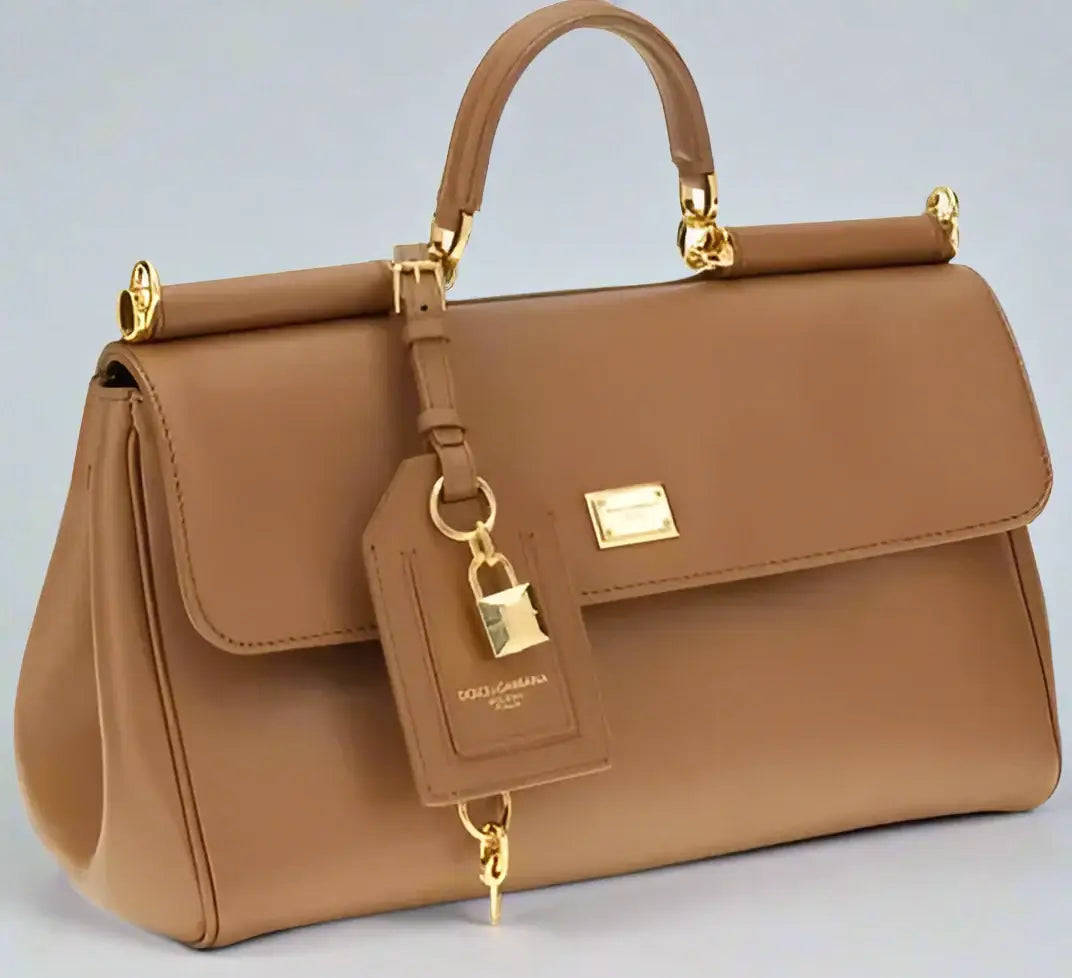 DOLCE & GABBANA butterscotch leather My Sicily Handbag