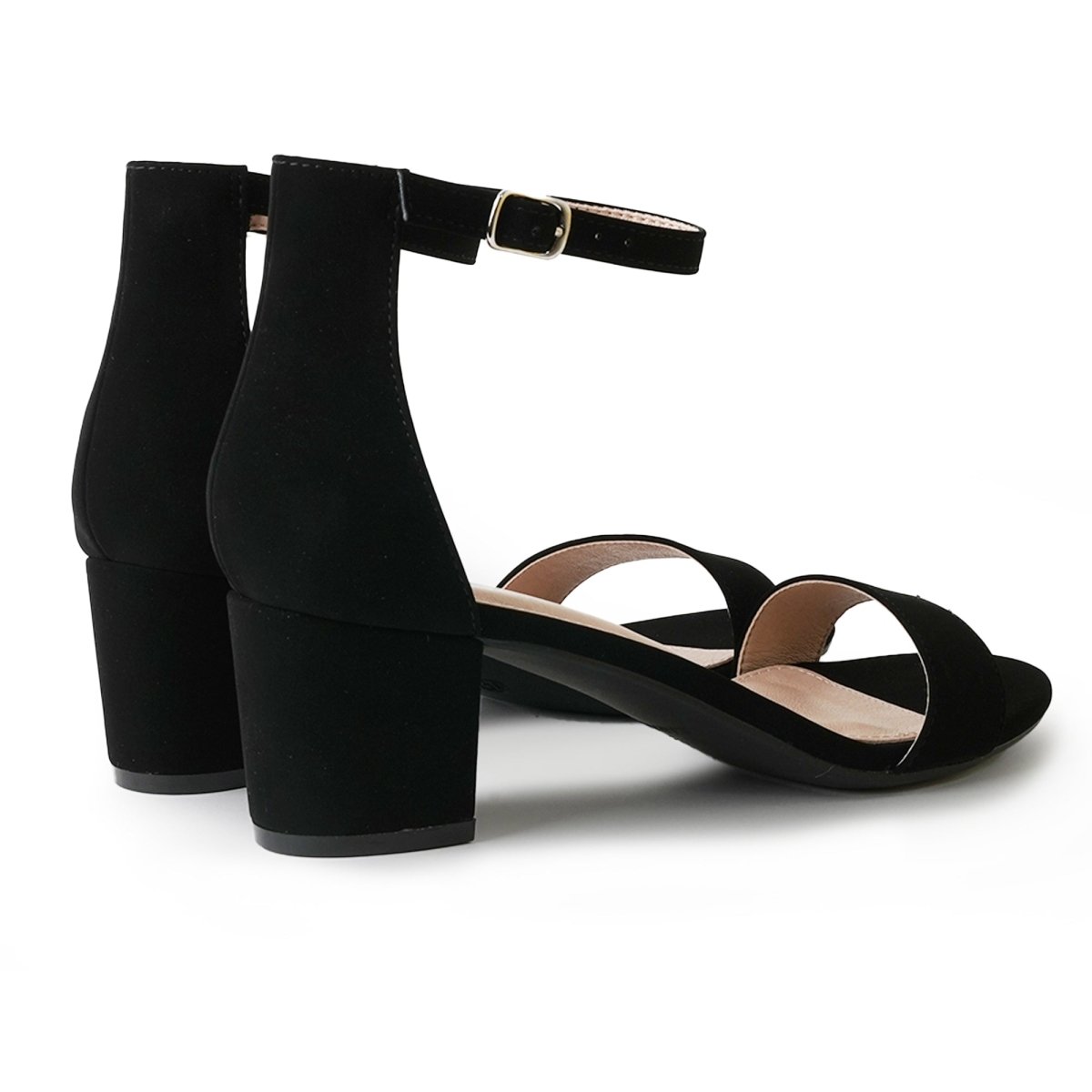 Daisy | Black Nubuck Heels by J.Adams – Don't Panic Shoes