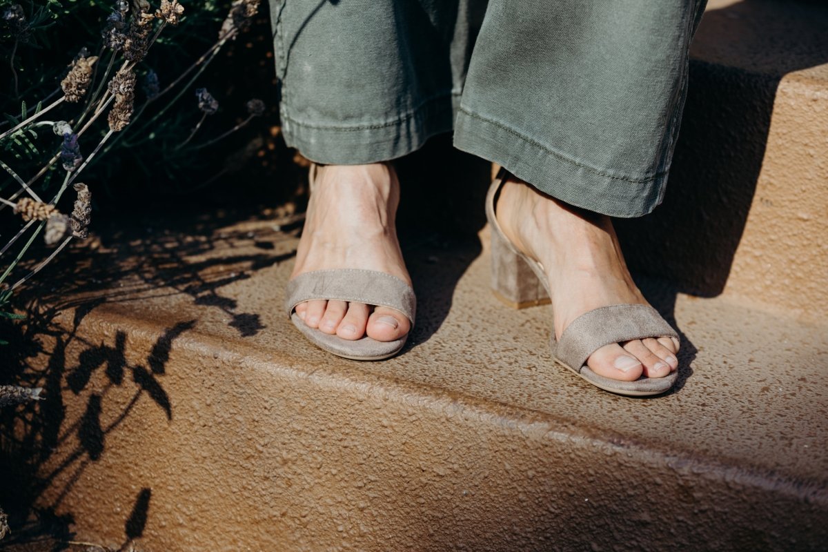 Daisy | Light Taupe Heels by J.Adams – Don't Panic Shoes