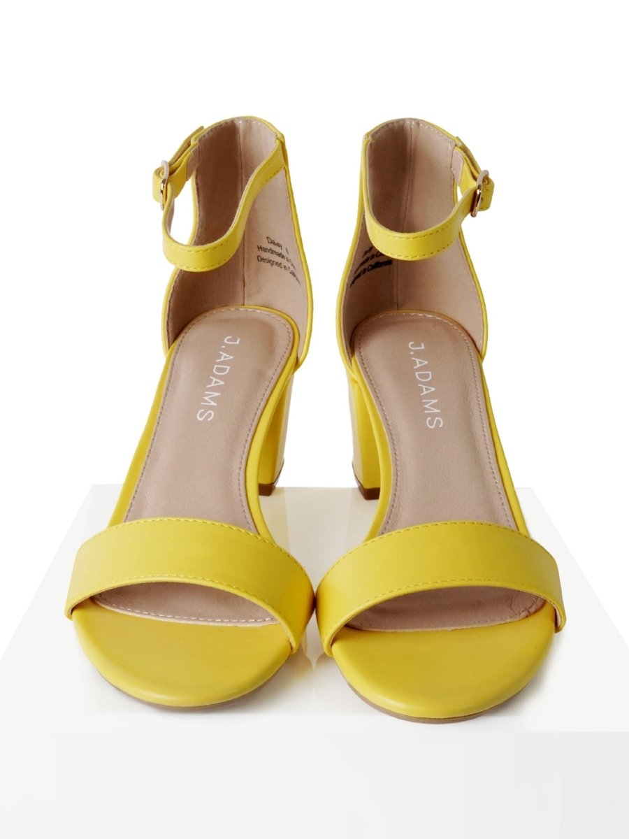 Daisy | Yellow Heels by J.Adams – Don't Panic Shoes
