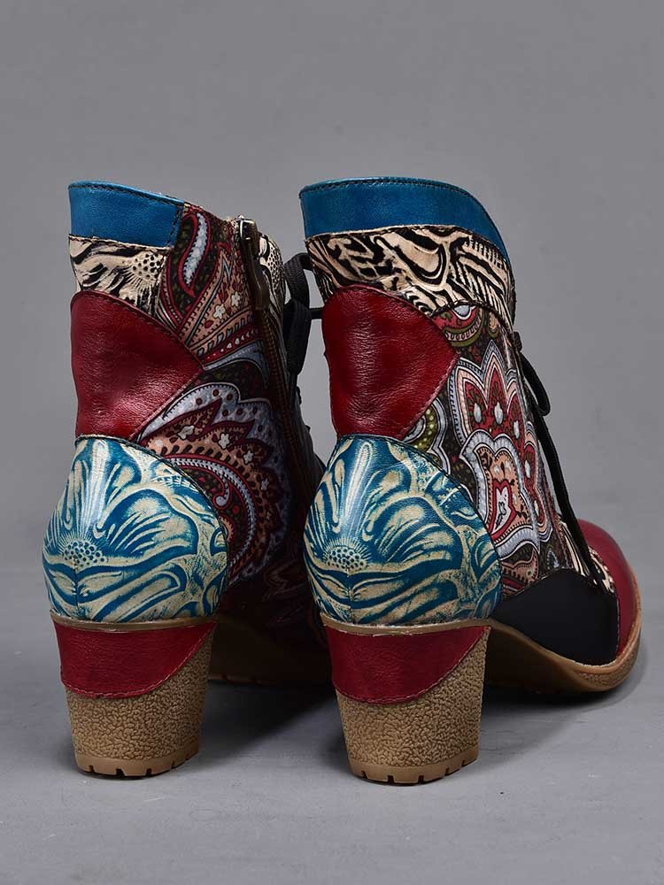 Dalia Leather Bohemian Ankle Boots ankle boots by Colorstepshoes – Don't Panic Shoes