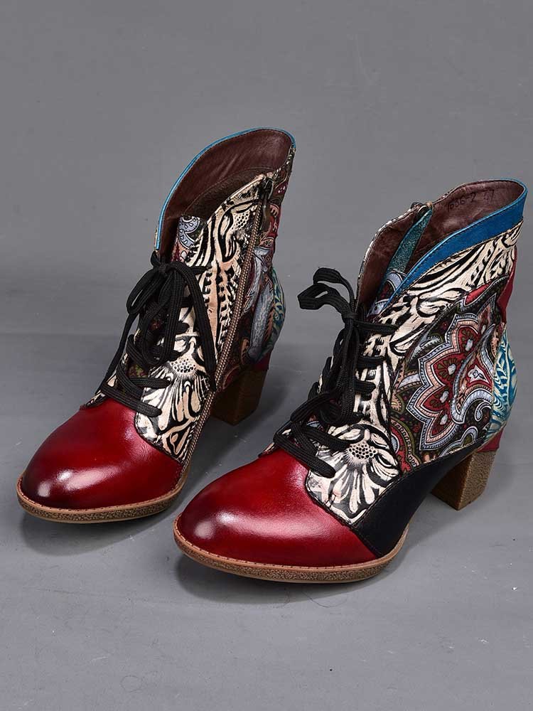 Dalia Leather Bohemian Ankle Boots ankle boots by Colorstepshoes – Don't Panic Shoes