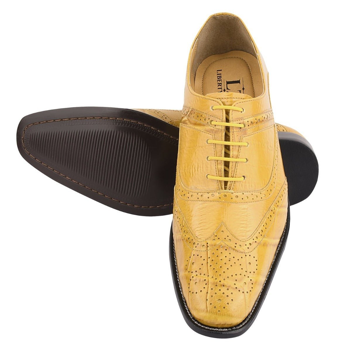Dallas Genuine Leather Oxford Style Brogue Dress Shoes Shoes by Libertyzeno – Don't Panic Shoes