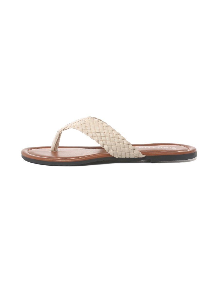 Daphne | Beige Sandals by J.Adams – Don't Panic Shoes