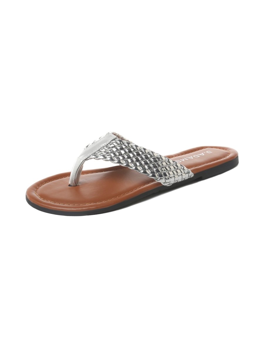 Daphne | Silver Sandals by J.Adams – Don't Panic Shoes