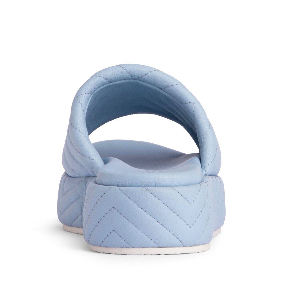 Deedee Platform Women’S Leather Quilted Padded Slide Heels by Beautiisoles – Don't Panic Shoes