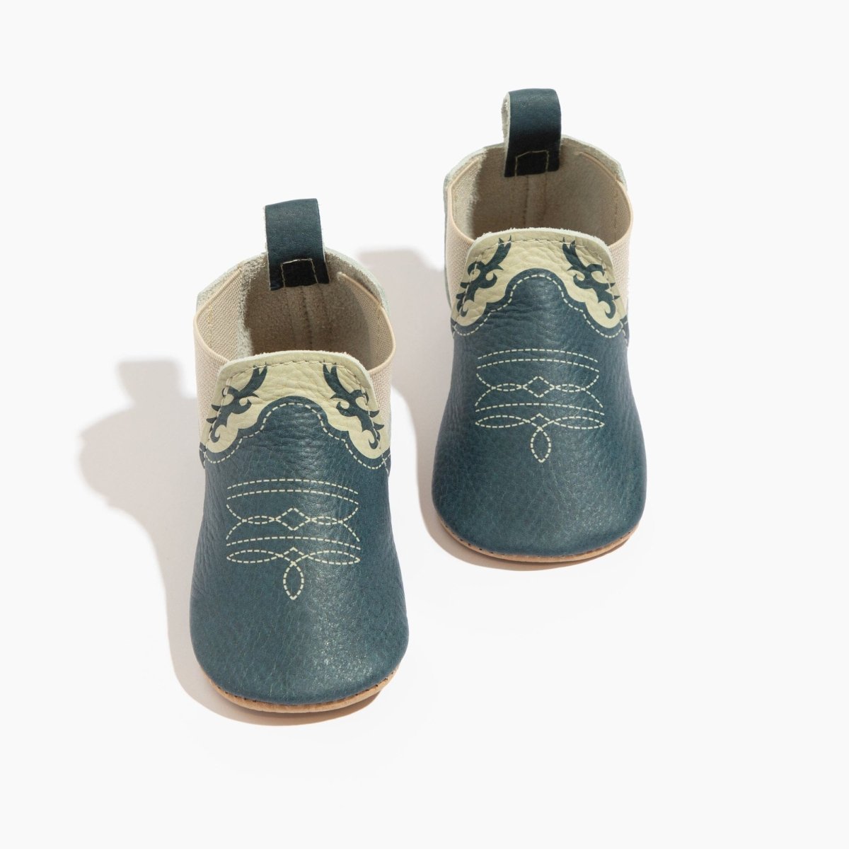 Denim Cowboy Chelsea Boot Baby Shoe Chelsea Boot by Freshly Picked – Don't Panic Shoes