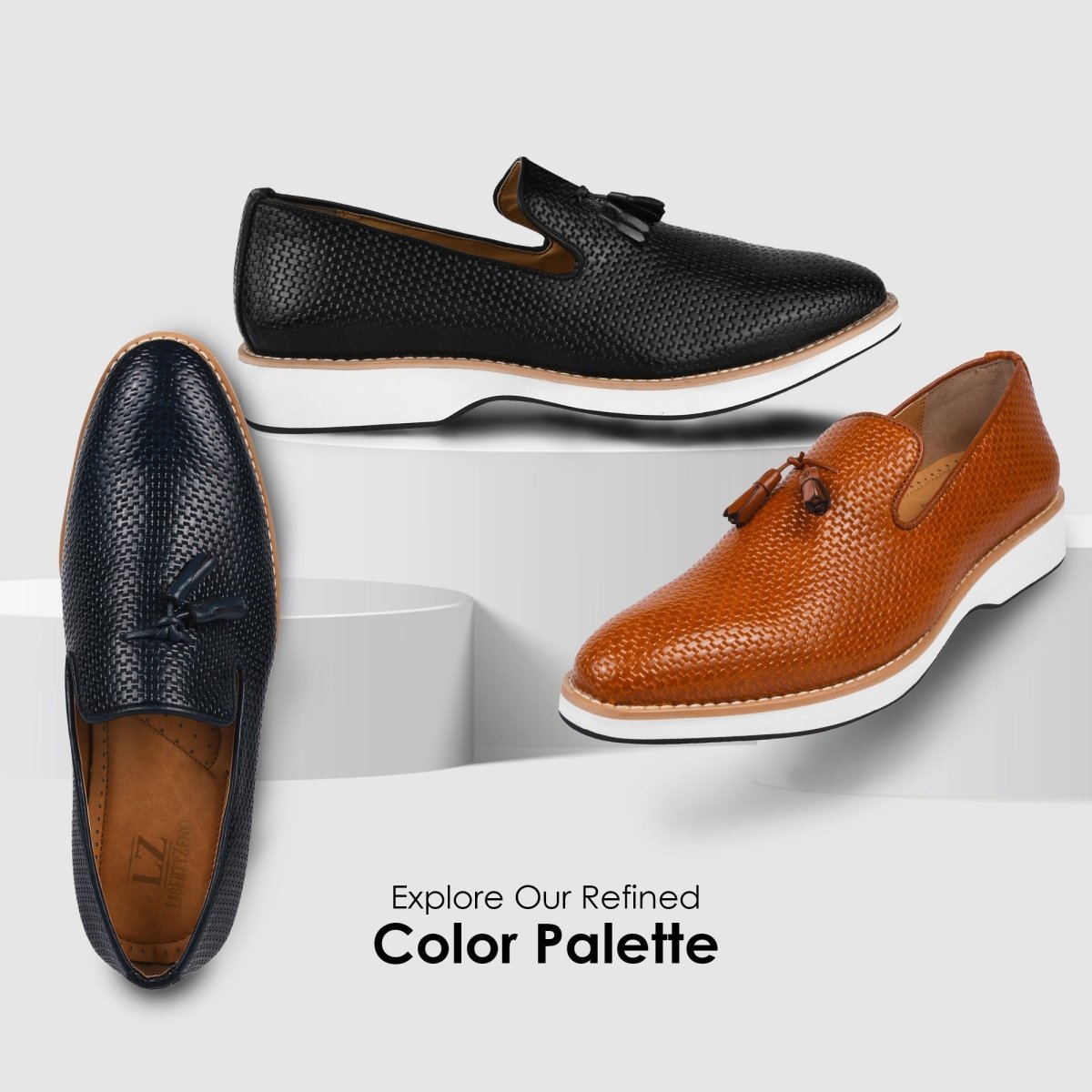 Denis Mens Knitted Upper Eva Sole Tassel Loafers Loafers by Libertyzeno – Don't Panic Shoes