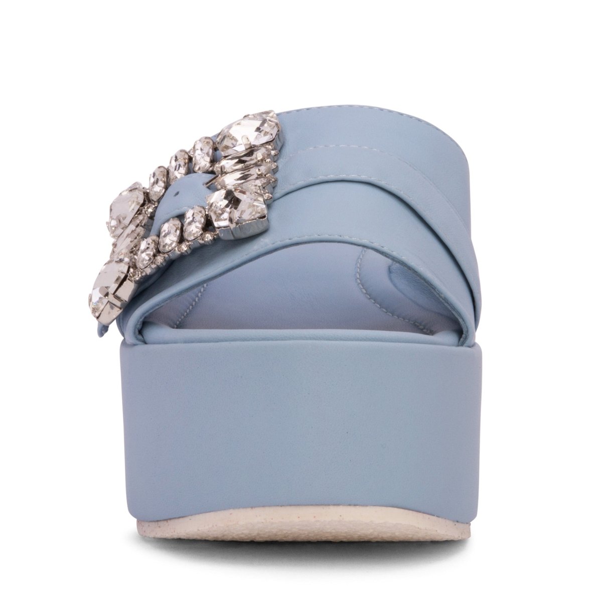 Dita Platform Leather Sandal Women’S Rhinestone Buckle Sandals by Beautiisoles – Don't Panic Shoes