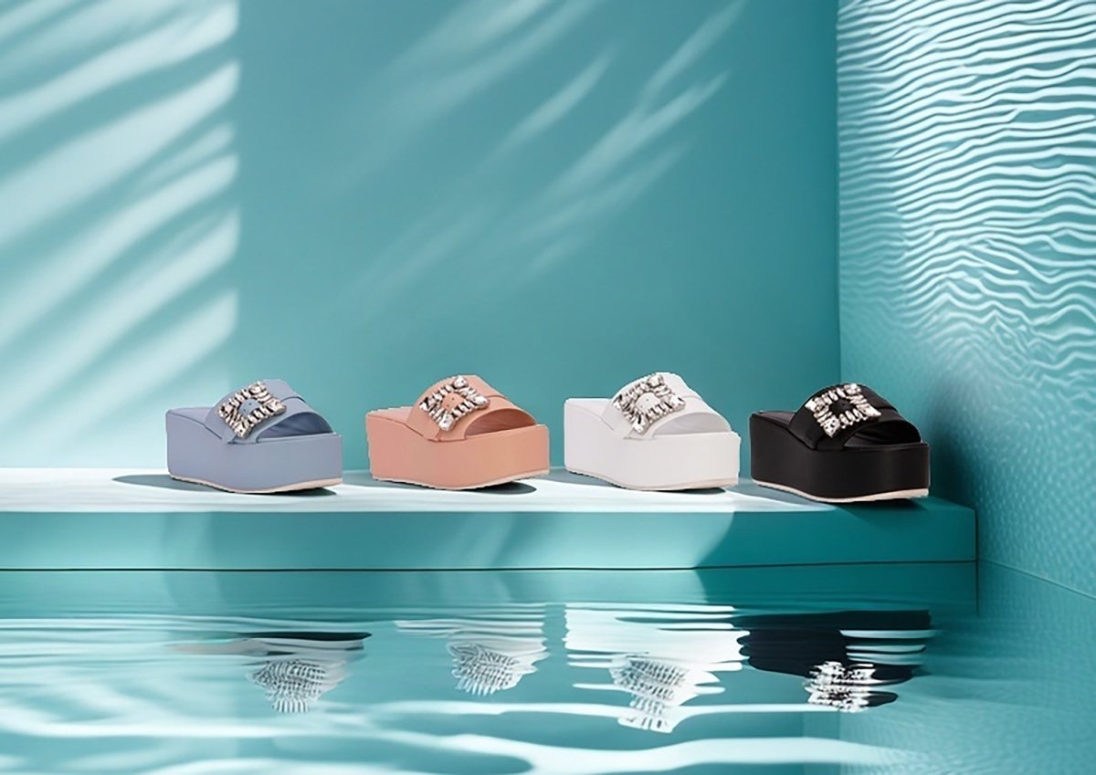 Dita Platform Women’S Leather Rhinestone Buckle Sandal Sandals by Beautiisoles – Don't Panic Shoes