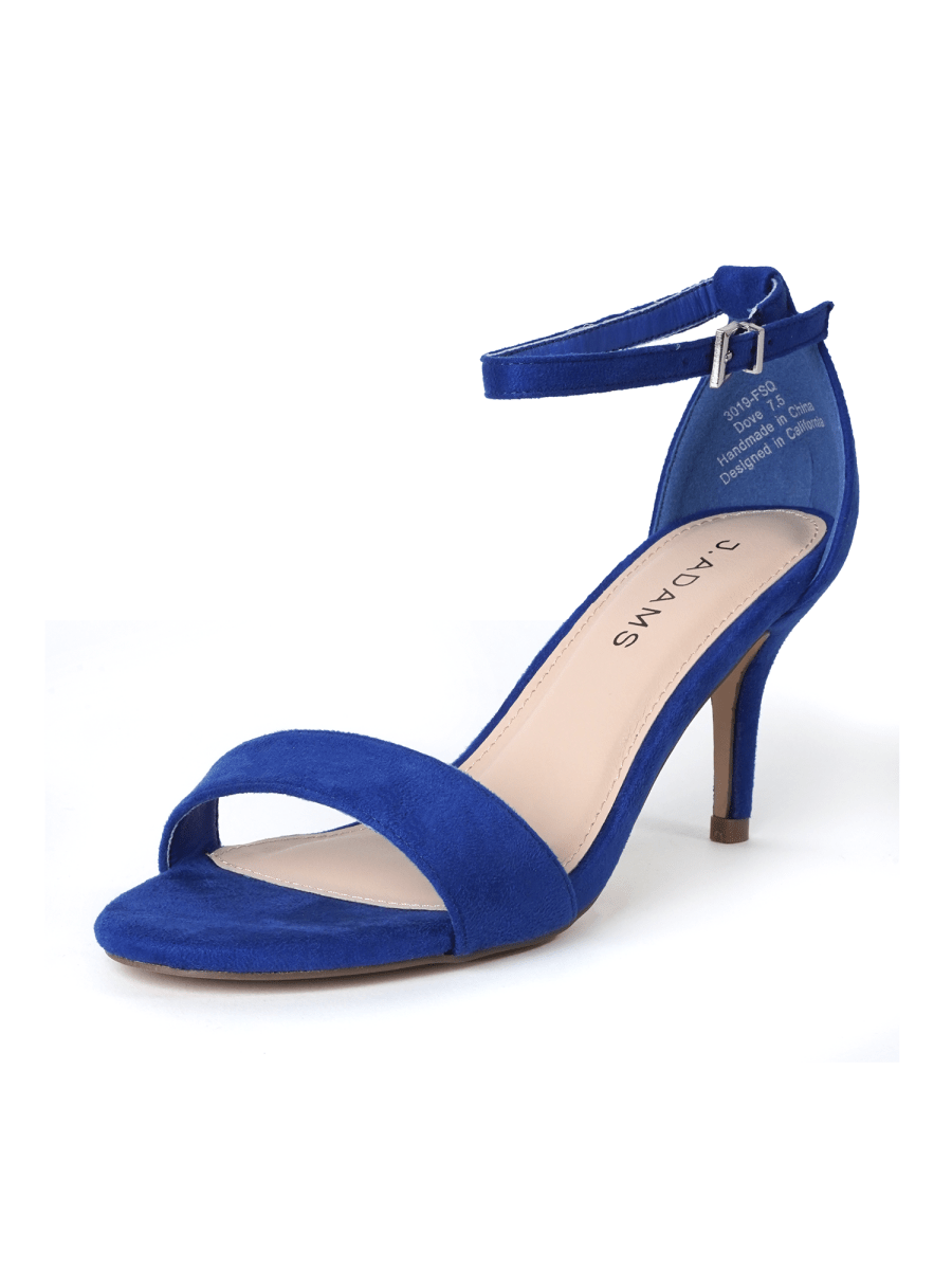 Dove | Blue Suede Heels by J.Adams – Don't Panic Shoes