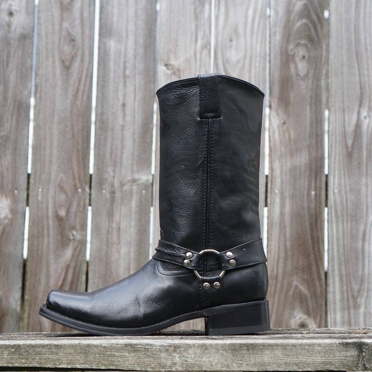 Eagle Rider Men's Leather Biker Boots (H50021) Cowboy Boots by Soto Boots – Don't Panic Shoes