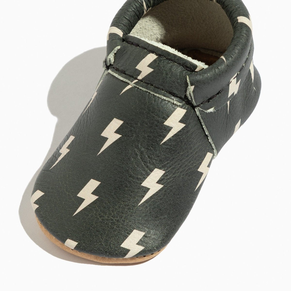 Ebony Lightning City Baby Shoe City Mocc by Freshly Picked – Don't Panic Shoes