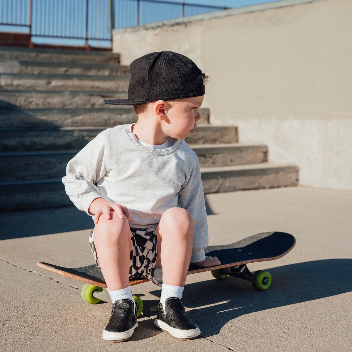 Ebony Slip On Baby Shoe Slip On by Freshly Picked – Don't Panic Shoes