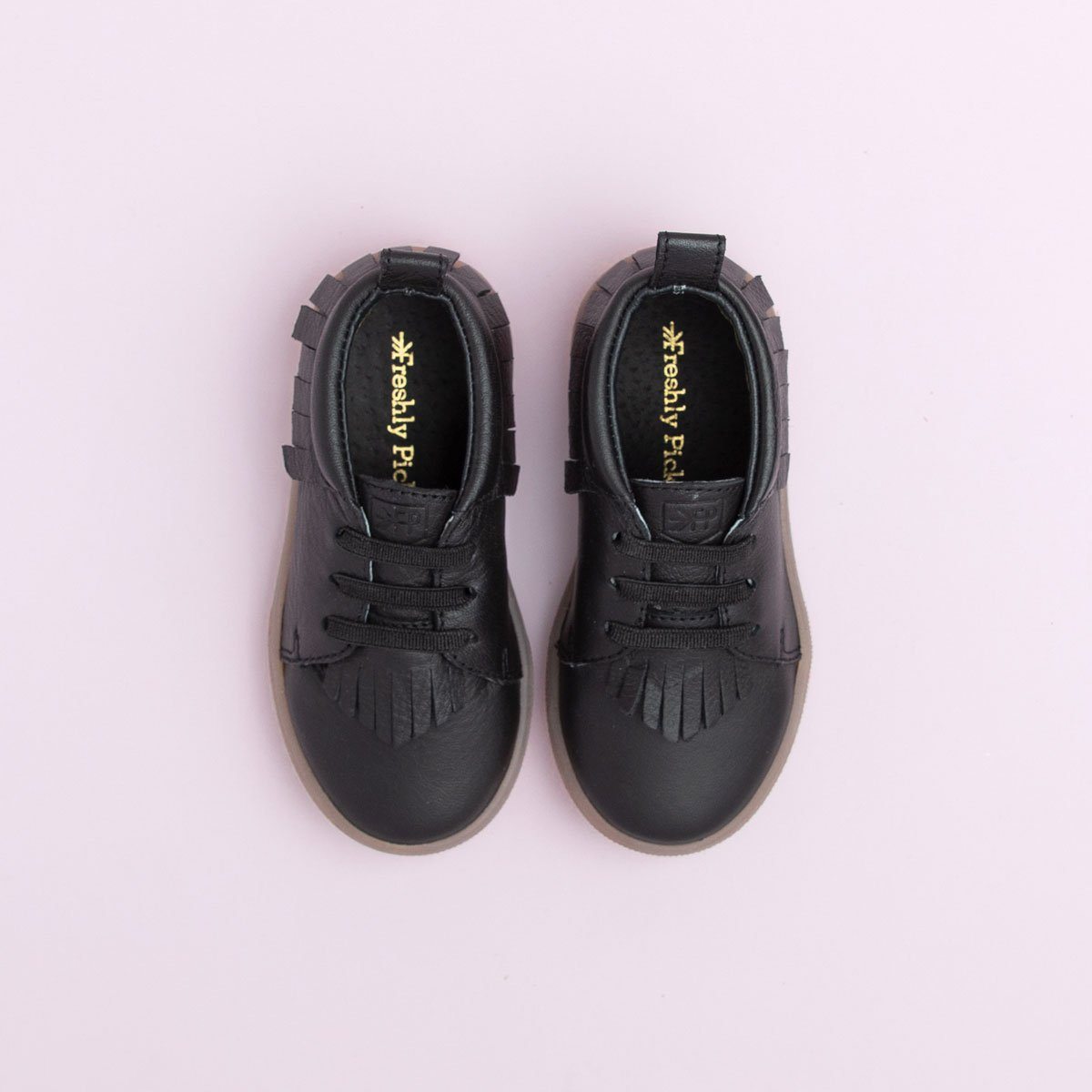 Ebony Sneaker Mocc Kids - Sneaker Mocc by Freshly Picked – Don't Panic Shoes