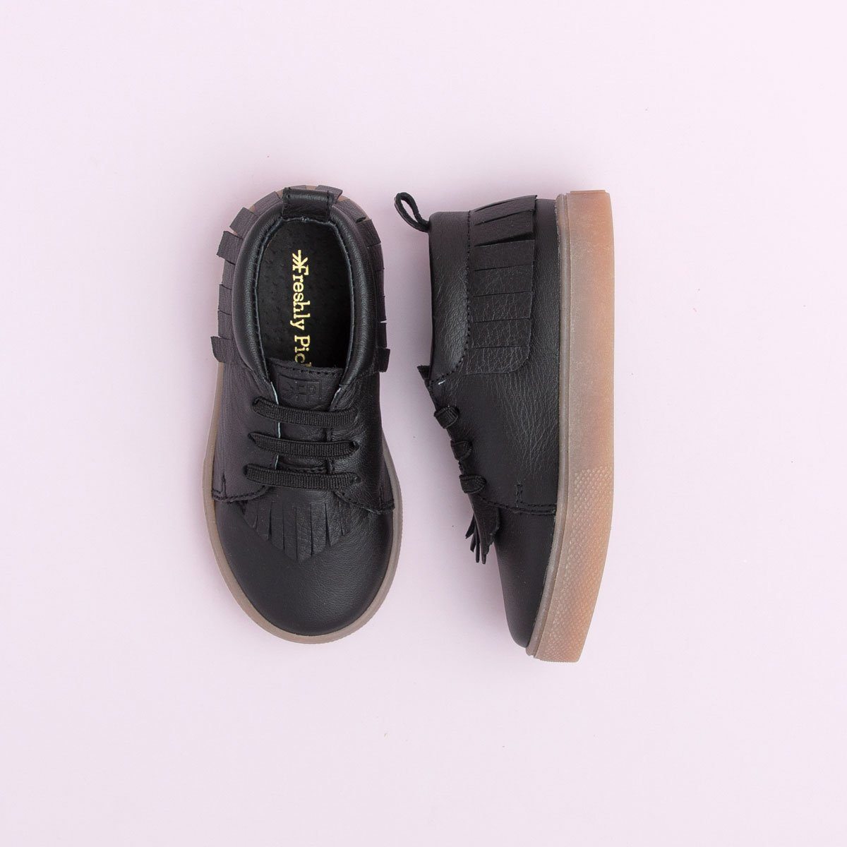 Ebony Sneaker Mocc Kids - Sneaker Mocc by Freshly Picked – Don't Panic Shoes