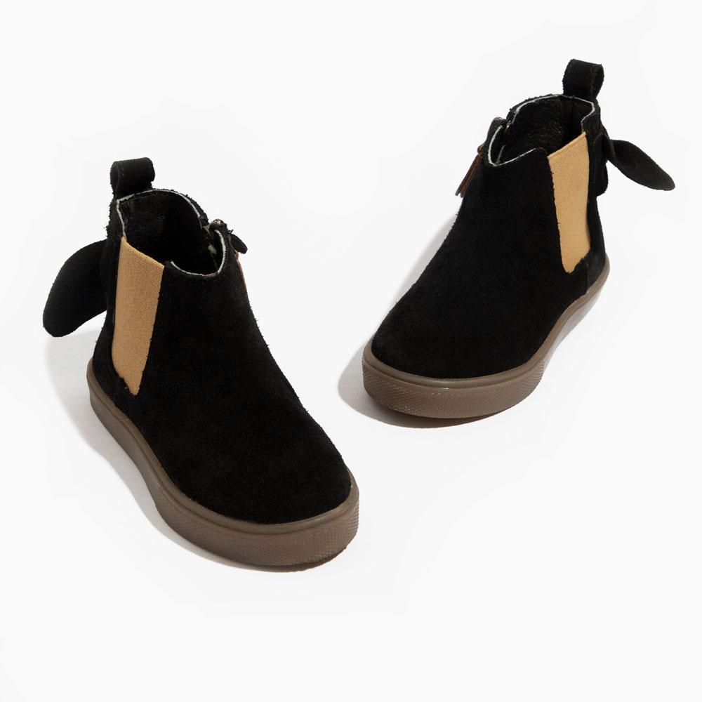 Ebony Suede Bellevue Boot Bellevue Boot by Freshly Picked – Don't Panic Shoes