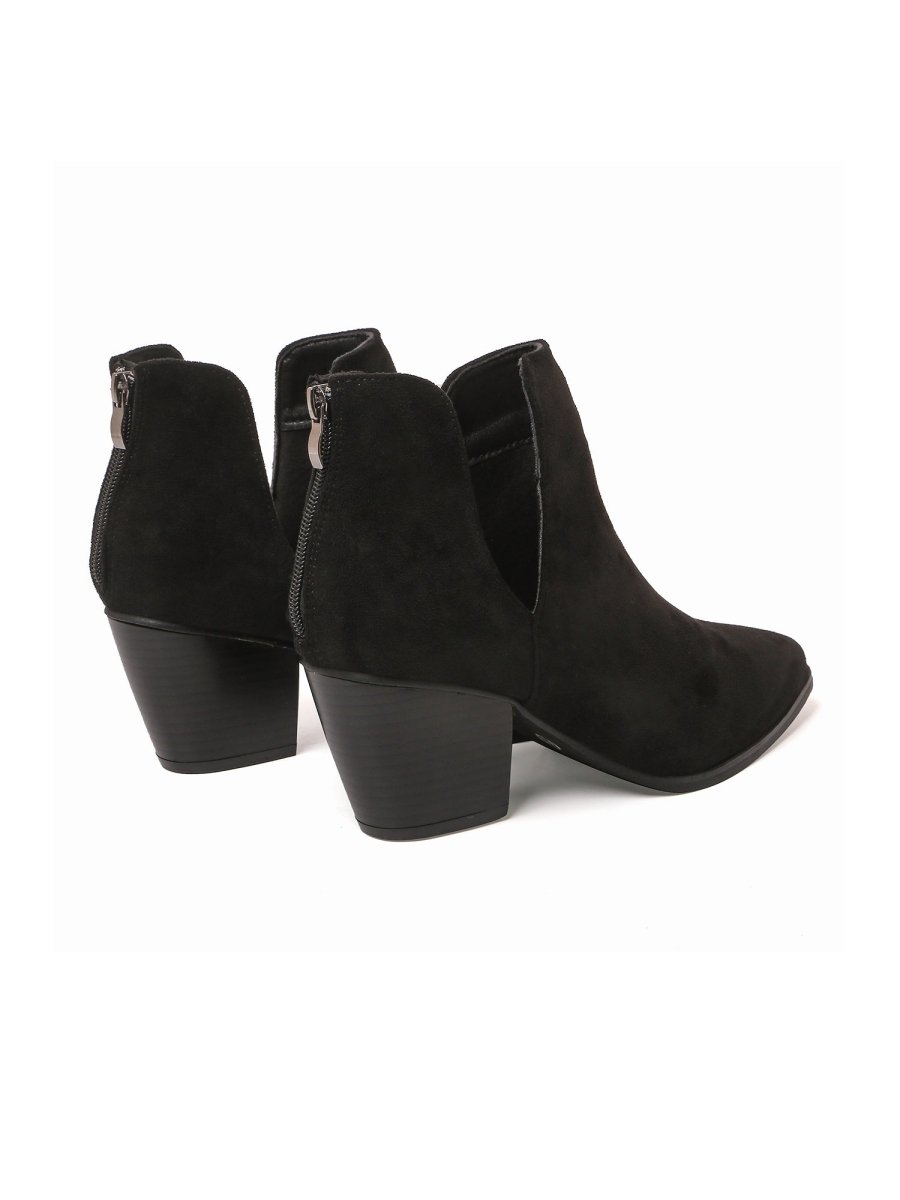 Eira | Black Booties by J.Adams – Don't Panic Shoes