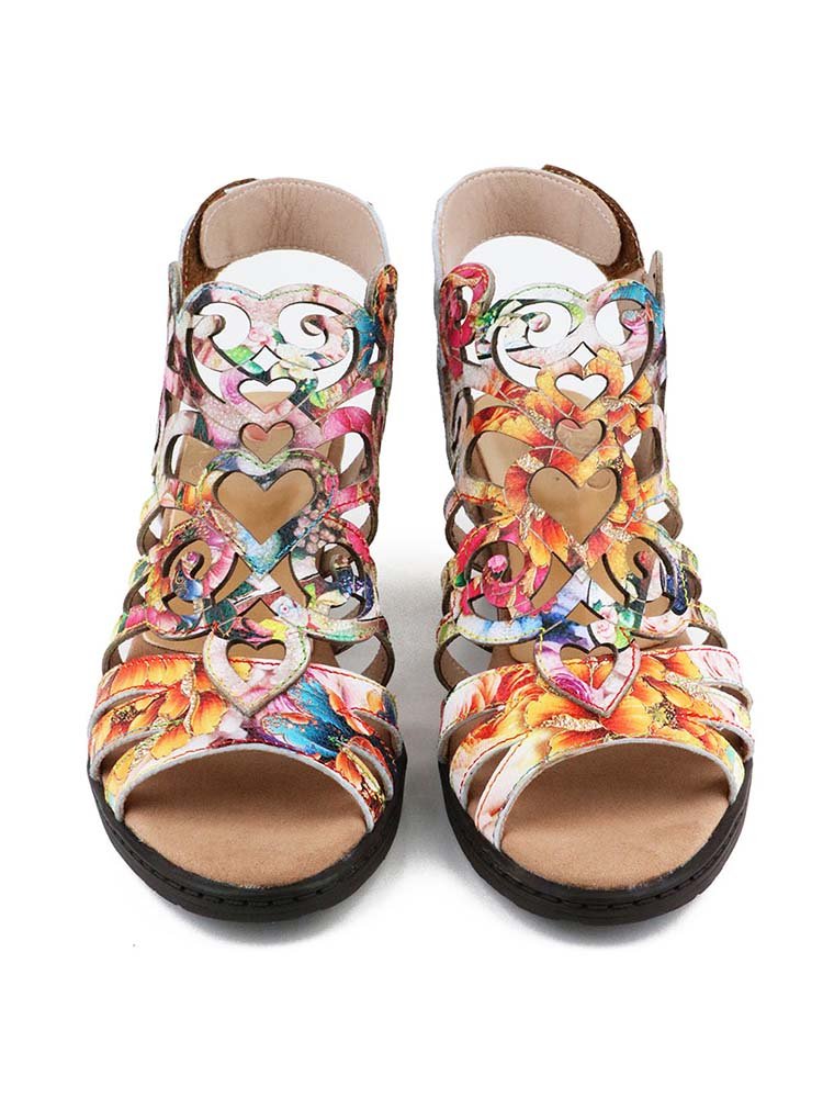 Elyse Genuine Leather Sandals Sandals by Colorstepshoes – Don't Panic Shoes