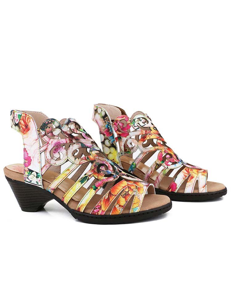 Elyse Genuine Leather Sandals Sandals by Colorstepshoes – Don't Panic Shoes