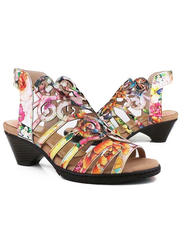 Elyse Genuine Leather Sandals Sandals by Colorstepshoes – Don't Panic Shoes