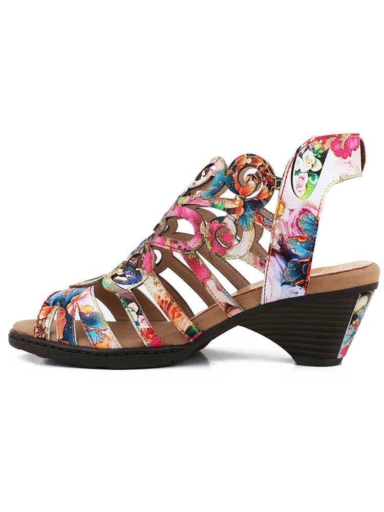 Elyse Genuine Leather Sandals Sandals by Colorstepshoes – Don't Panic Shoes