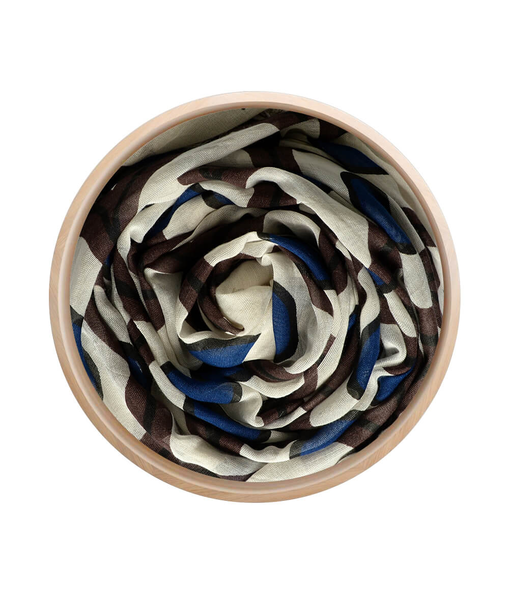 Escher White 02 Bamboo Fiber Italian Handcrafted Florence Bamboo Scarves by Mar Soreli – Don't Panic Shoes