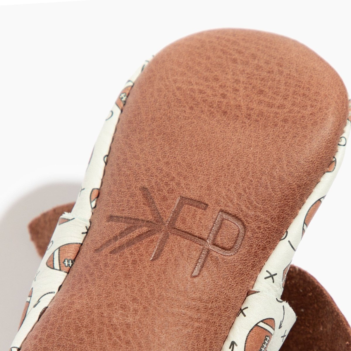 First Down Knotted Bow Baby Shoe Bow Mocc by Freshly Picked – Don't Panic Shoes