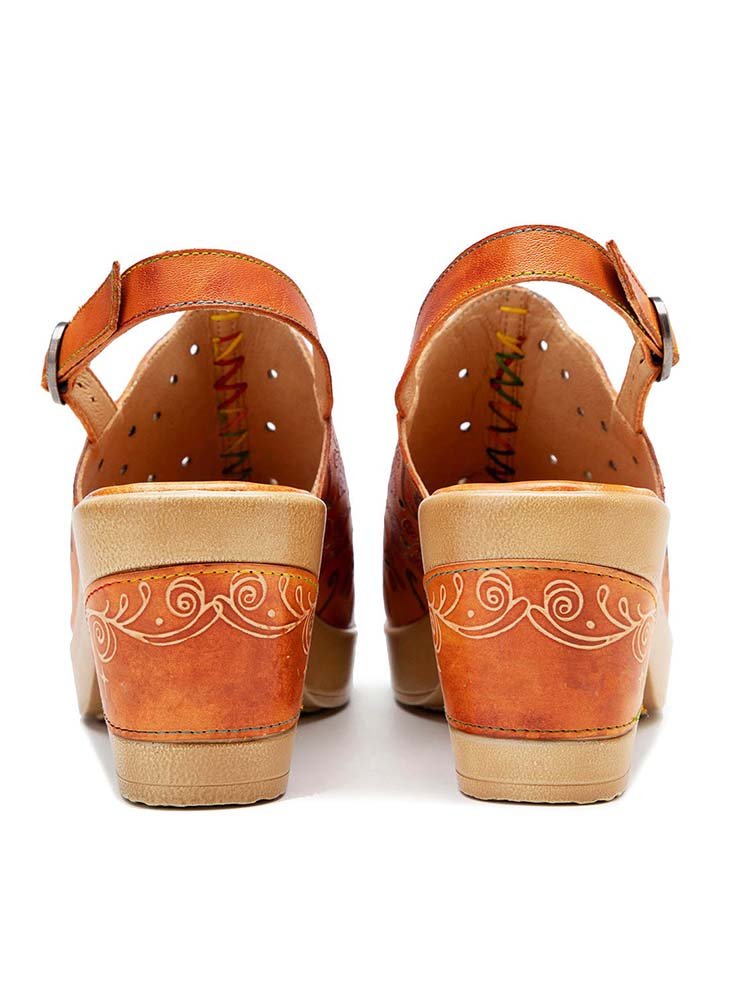 Fish Mouth Genuine Leather High Heel Sandals Sandals by Colorstepshoes – Don't Panic Shoes