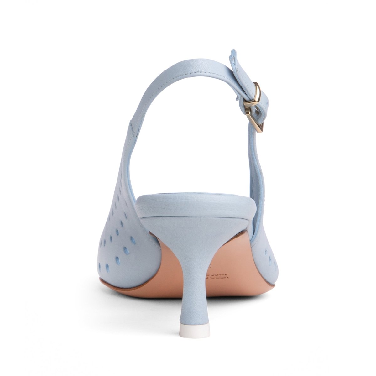 Flynn Kitten Heel Women’S Leather Slingback Almond Toe Pump Heels by Beautiisoles – Don't Panic Shoes