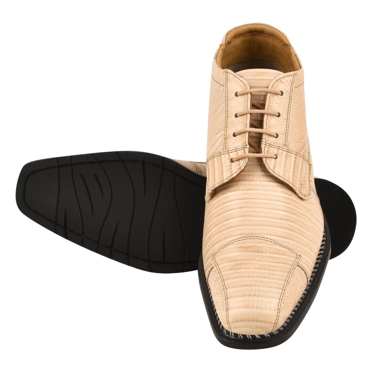 Foxx Leather Lace - Up Boots Boots by Libertyzeno – Don't Panic Shoes