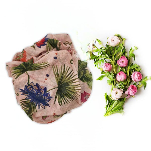 Frida Powder Rose 79 Bamboo Fiber Italian Handcrafted Florence Bamboo Scarves by Mar Soreli – Don't Panic Shoes