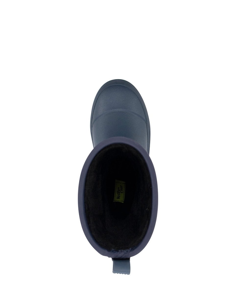 Garden Play Women’S Blue Vegan Fur Neoprene Mid Boot Snow Boots by Western Chief Women's – Don't Panic Shoes