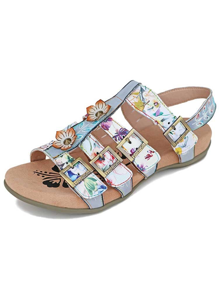 Giselle Bohemian Leather Sandals Sandals by Colorstepshoes – Don't Panic Shoes