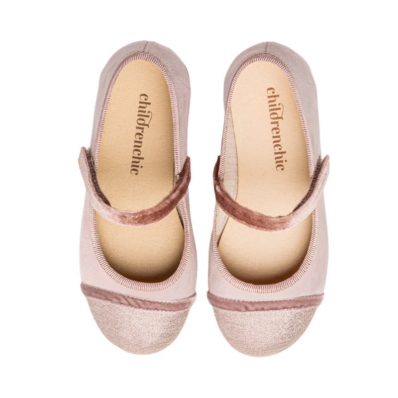 Giselle Rose Adjustable Velcro Non Slip Rubber Sole core by Childrenchic – Don't Panic Shoes
