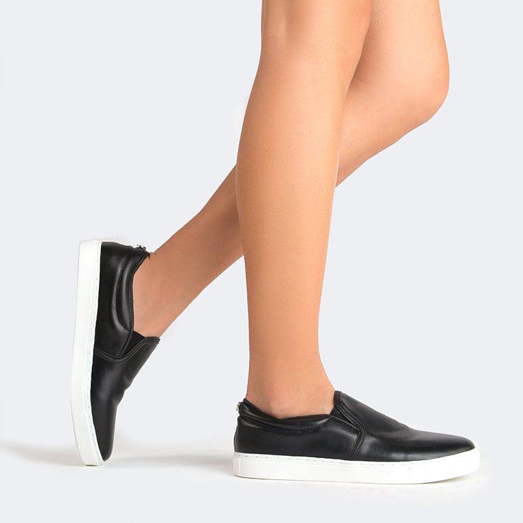 Glimmer | Black Sneakers by J.Adams – Don't Panic Shoes