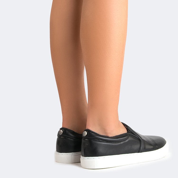 Glimmer | Black Sneakers by J.Adams – Don't Panic Shoes
