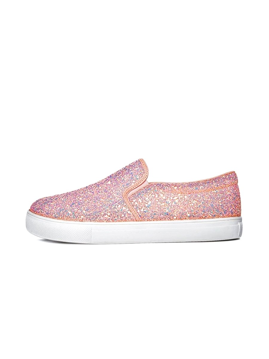 Glimmer | Pink Glitter Sneakers by J.Adams – Don't Panic Shoes